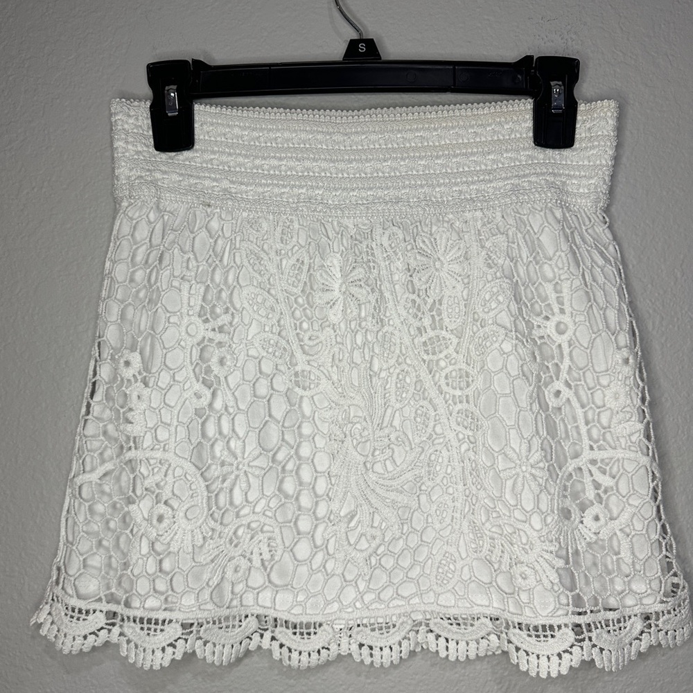 Topshop Crocheted Layered Mini Skirt Women’s Size 4